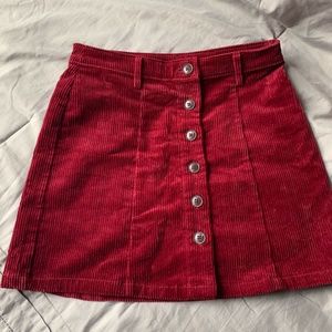 Forever 21 Burgundy Skirt